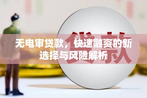 府谷无电审贷款，快速融资的新选择与风险解析