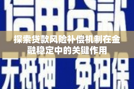 学甲探索贷款风险补偿机制在金融稳定中的关键作用