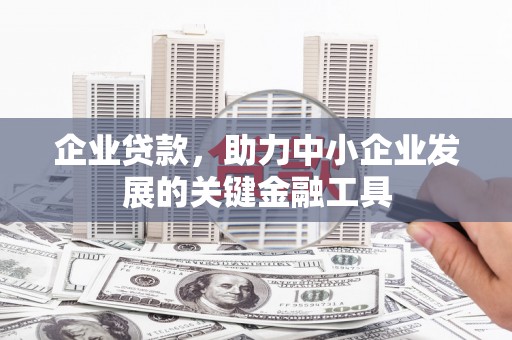 昔阳企业贷款，助力中小企业发展的关键金融工具