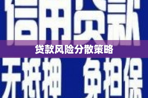 襄阳贷款风险分散策略
