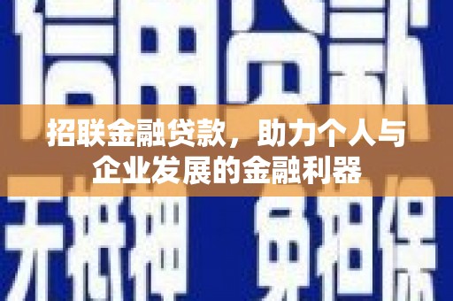 茄萣招联金融贷款，助力个人与企业发展的金融利器