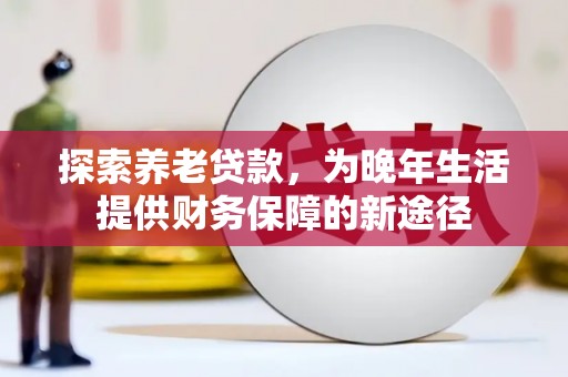 施甸探索养老贷款，为晚年生活提供财务保障的新途径