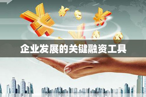 杜集企业发展的关键融资工具