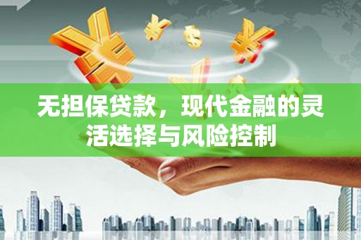 夏河无担保贷款，现代金融的灵活选择与风险控制