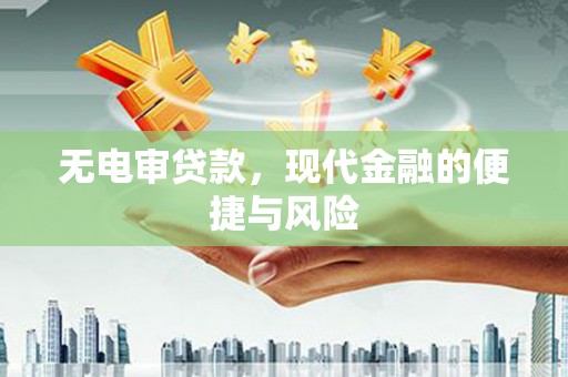 宜城无电审贷款，现代金融的便捷与风险