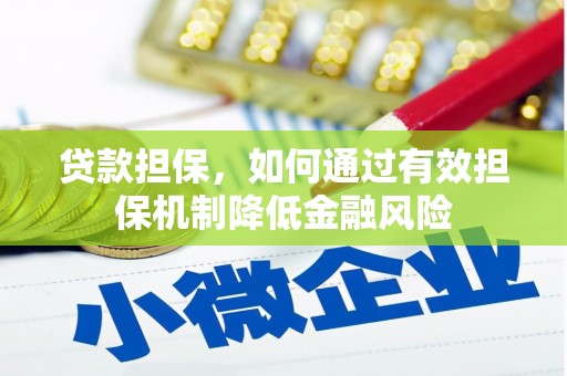 黄石港贷款担保，如何通过有效担保机制降低金融风险