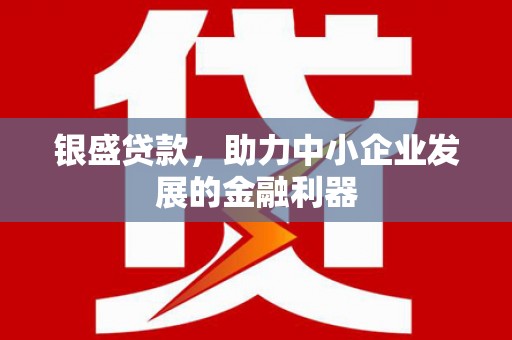 孝感银盛贷款，助力中小企业发展的金融利器